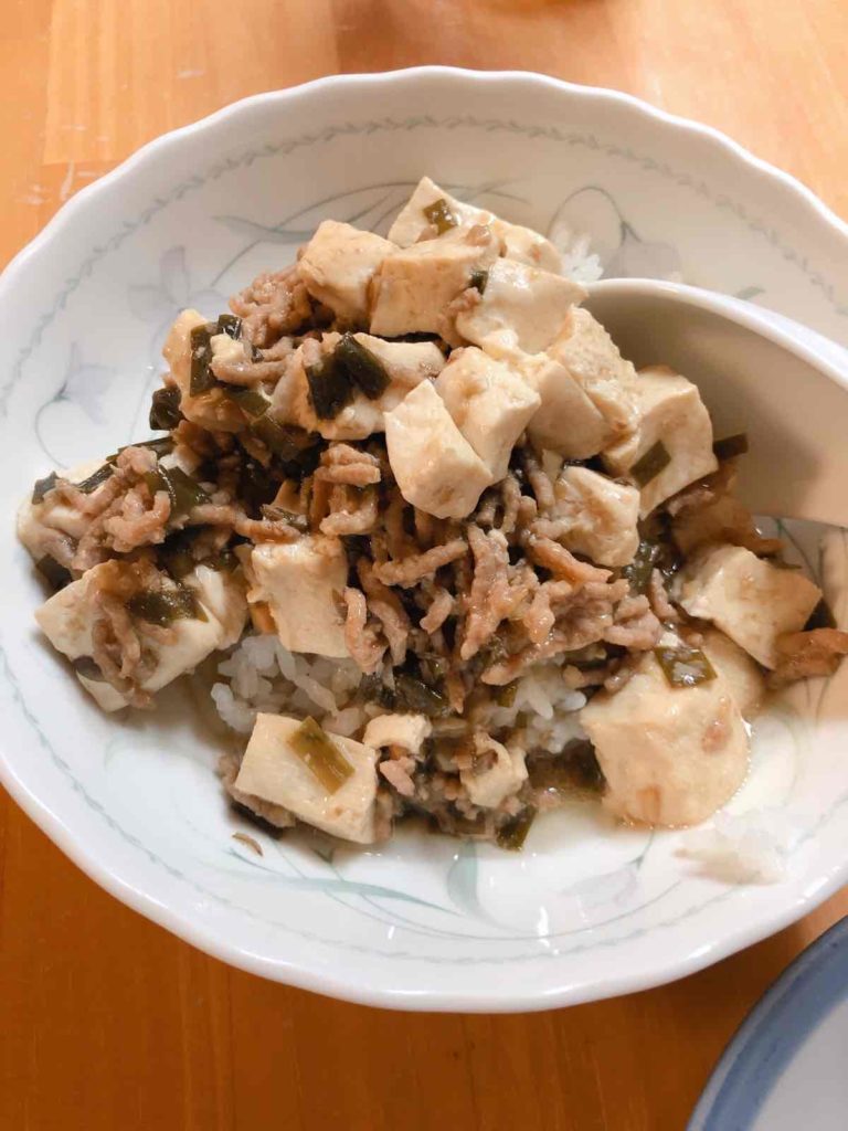 ホットクックで作った麻婆豆腐